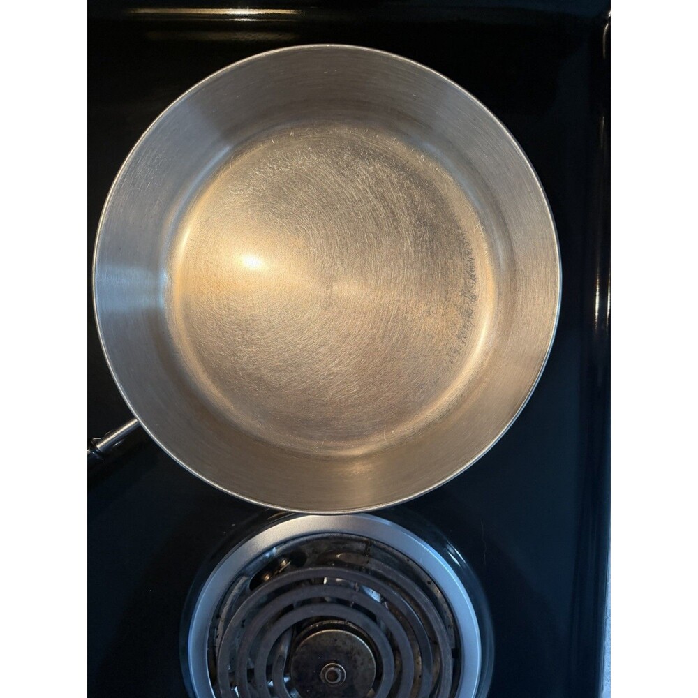 Revere Ware 1801 9” Skillet Copper Clad Frying Pan Clinton, IL 1997 Vintage